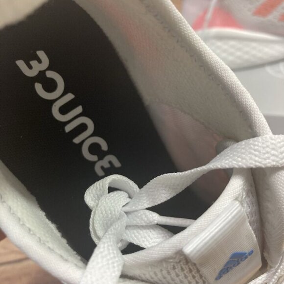 Adidas Women's M Fluidflow 2.0 Running Shoes White Pink Turbo NEW Sz 8.5 - Picture 7 of 11